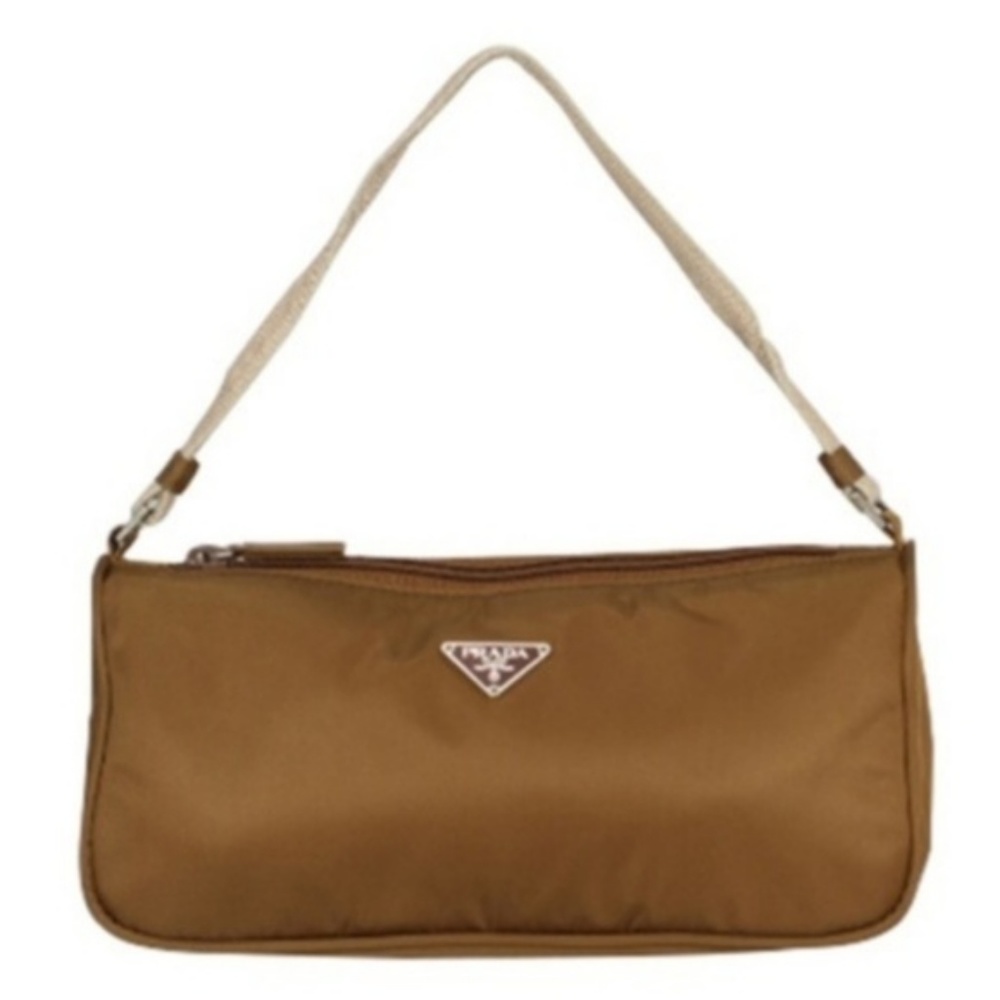 Prada Bronzo Baguette very good liked new condition. Silver hardware